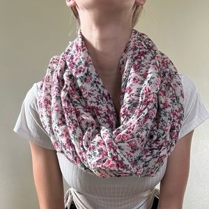 Cottagecore Wildflower Infinity Scarf